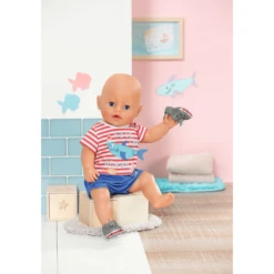 Zapf Creation BABY Born® Bath Pyjama & Klompjes Blauw 43cm -Kinder Winkel zapf creation baby born bath pyjama amp klompjes blauw 43cm a403227 3